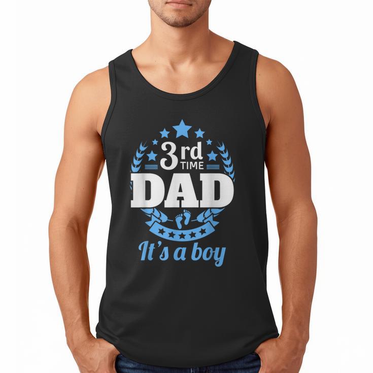 3rd Time Dad Dad Pregnancy It's a Boy Men Tank Top