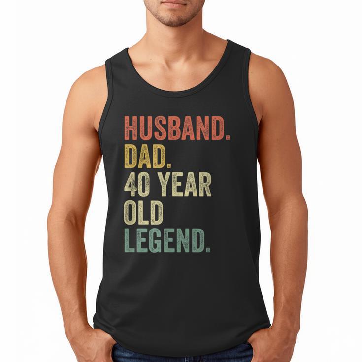 40th Birthday For Men Vintage Dad 1980 Men Tank Top