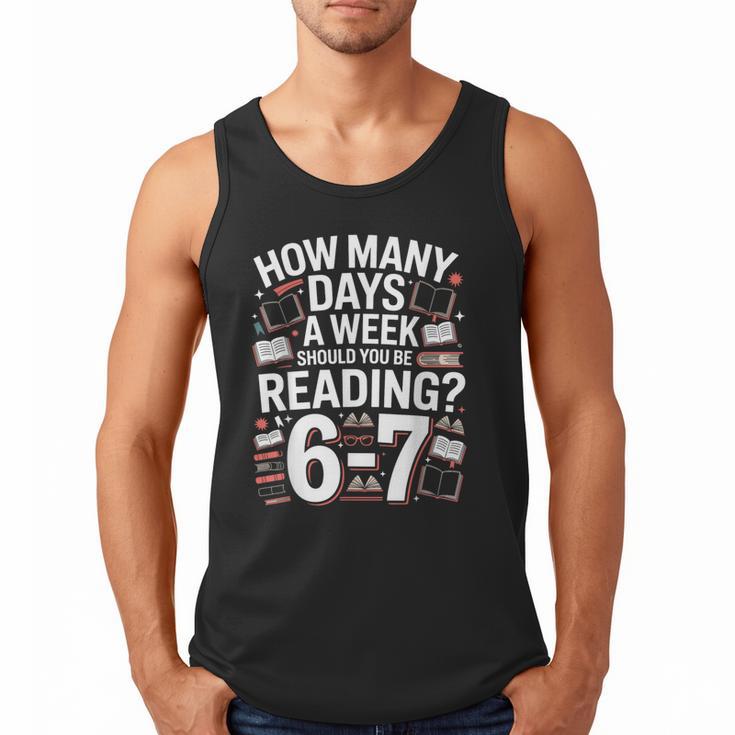 67 For Reading With Books Men Tank Top
