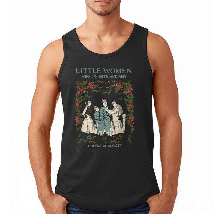 Alcott Little Women Characters Literature Book Illustration Men Tank Top