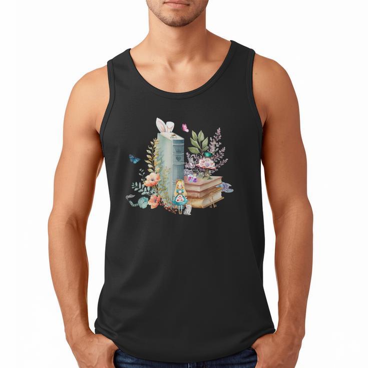 Alice In Wonderland Characters Lewis Carroll Book Lover Men Tank Top
