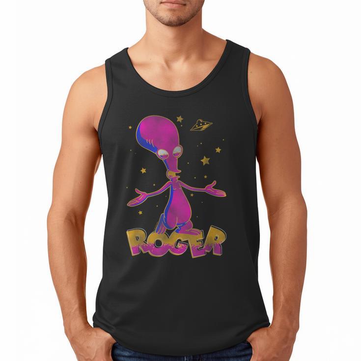 American Dad Outer Space Roger Cartoon Men Tank Top
