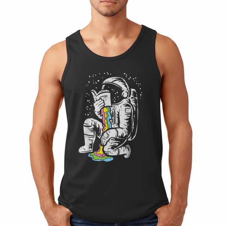 Astronaut Reading Book Space Galaxy Bookworm Men Women Kids Men Tank Top
