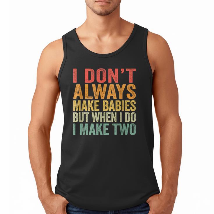 Baby Twins For Pregnant Mum Dad Men Tank Top