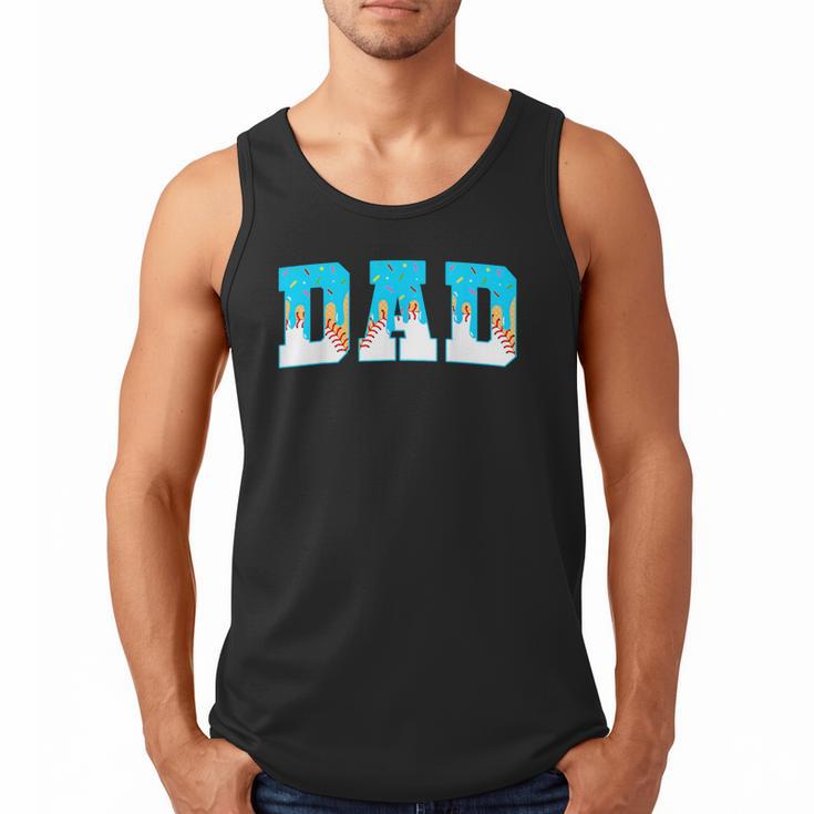 Baseball Dad Ice Cream Drip Happy Fathers Day Men Tank Top