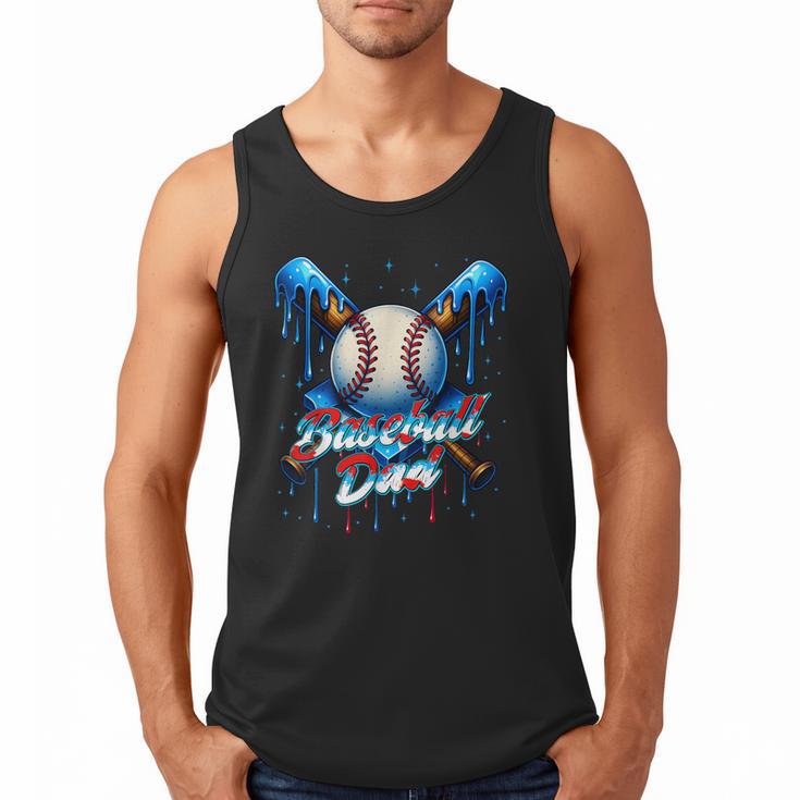 Baseball Drip Dad Father Day Birthday Group Matching Family Men Tank Top