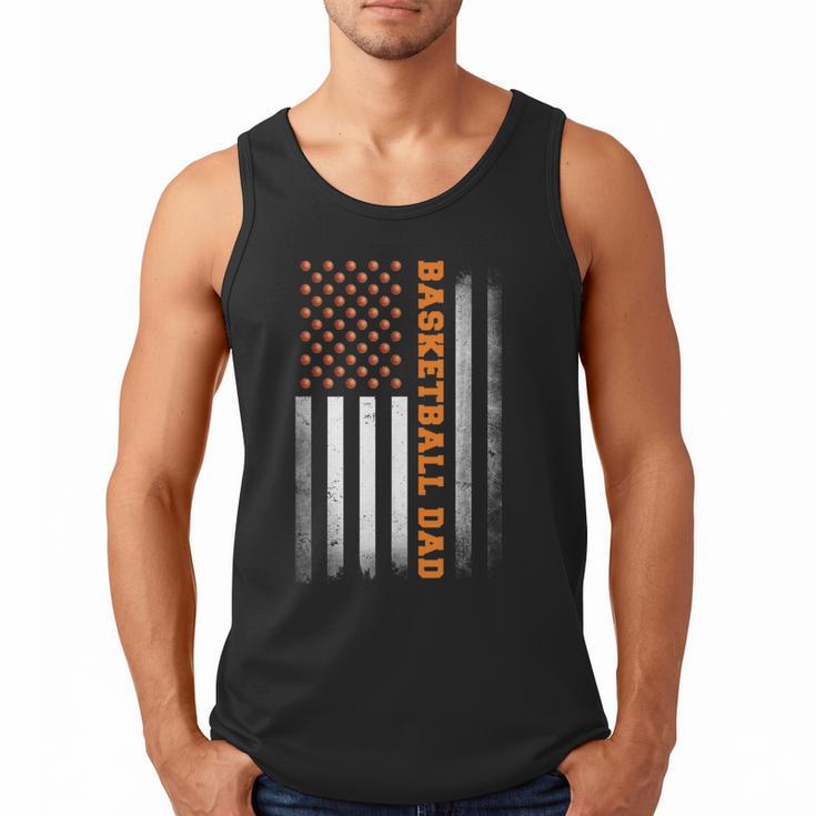 Basketball Dad USA US Flag Basketball Men Men Tank Top