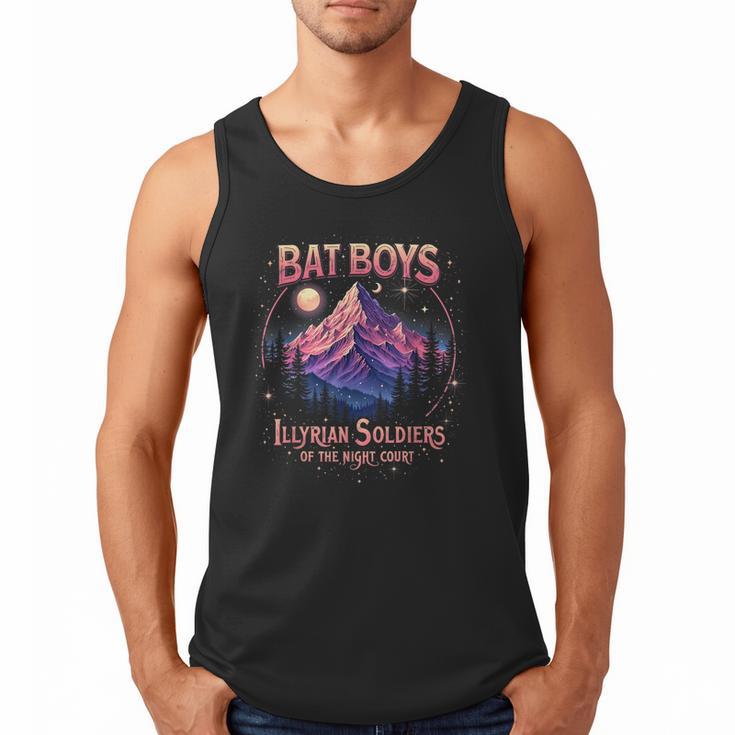 Bat Boys Night Court Mountain Nesta Bookworm ACOSF Bookish Men Tank Top