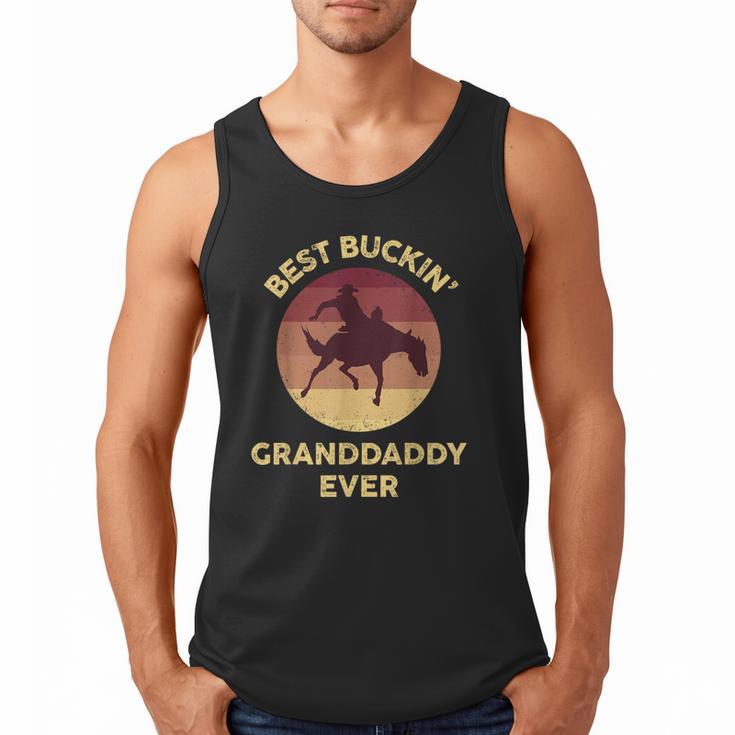 Best Buckin' Granddaddy Western Rodeo Cowboy Bucking Horse Men Tank Top