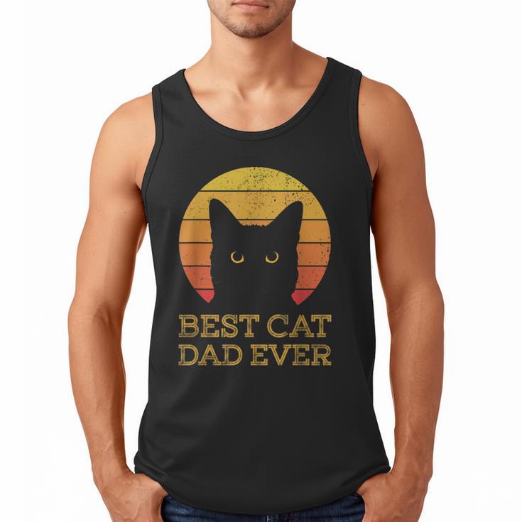 Best Cat Dad Ever Vintage Cat Daddy Fathers Day Men Tank Top