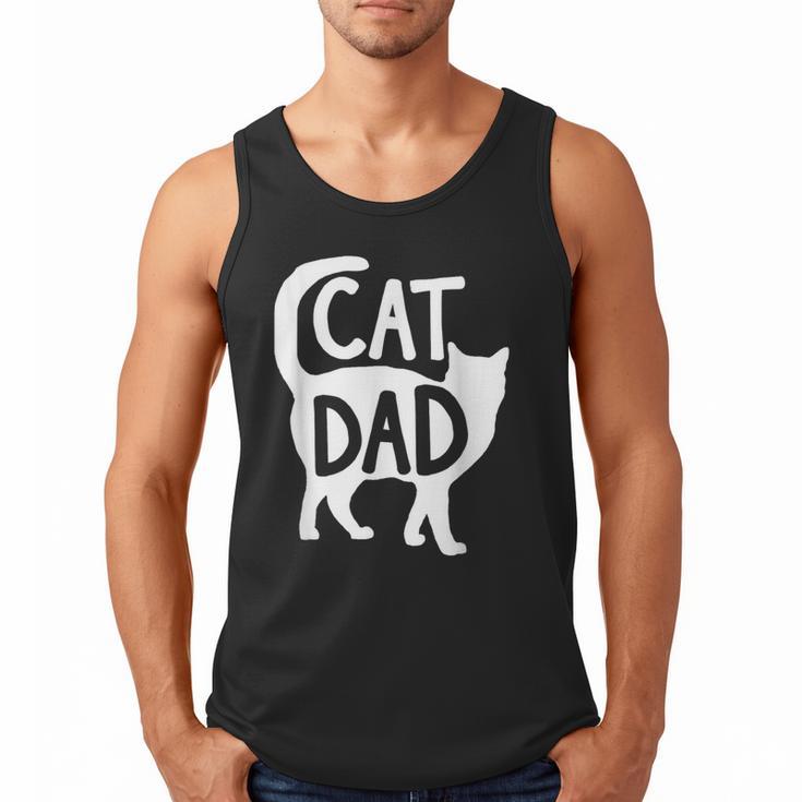 Best Cat Dad Fathers Day Men Kitty Daddy Papa Christmas Meow Men Tank Top