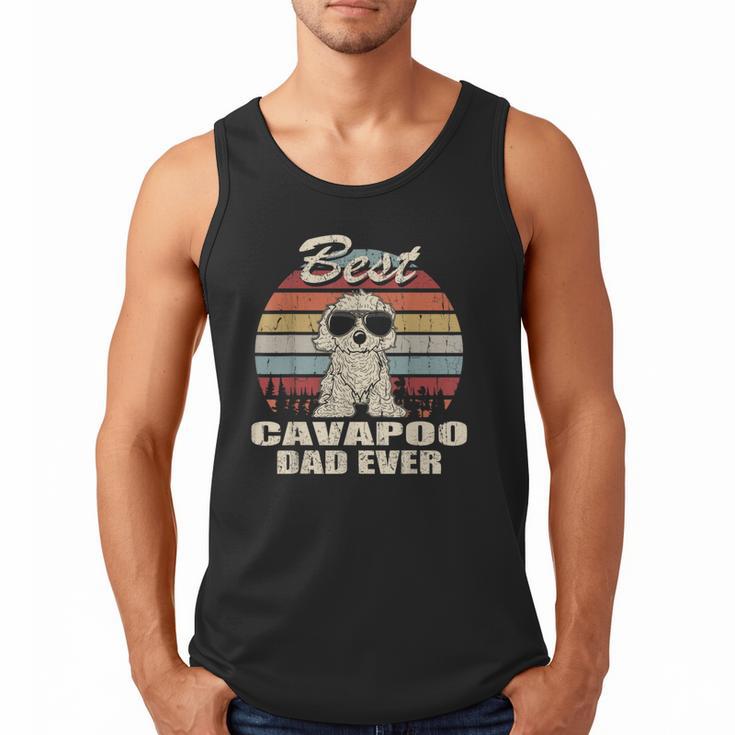 Best Cavapoo Dad Ever Vintage Retro Dog Dad Men Tank Top