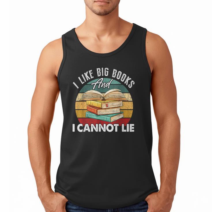 I Like Big Books Librarian Reading Teacher Book Lover Men Tank Top
