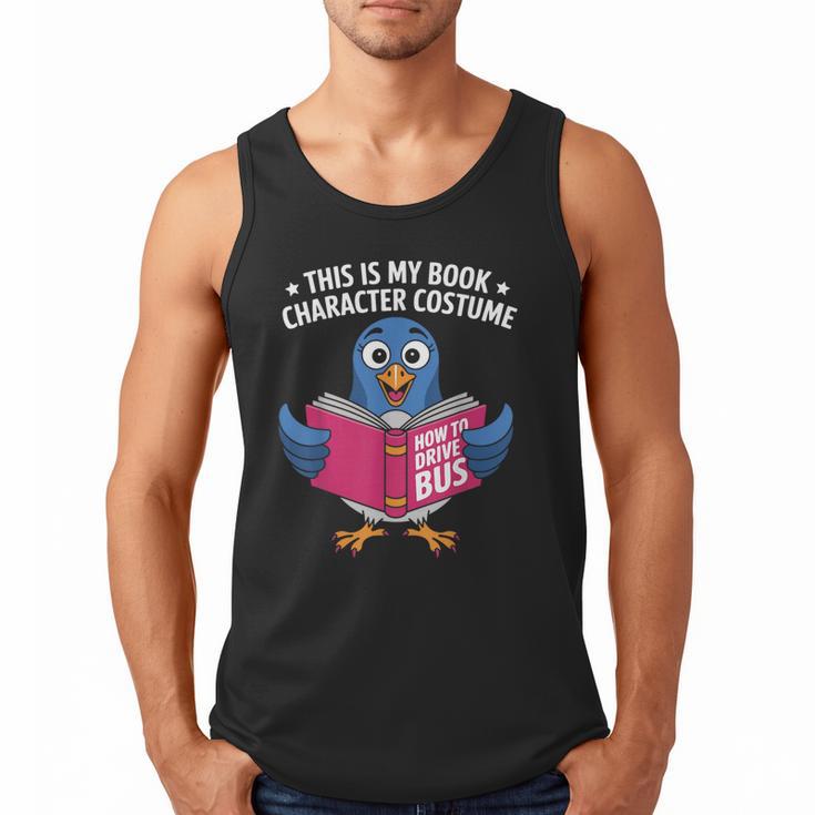 This Is My Book Character Costume Cute Pigeon Kids Reading Men Tank Top