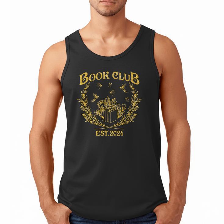 Book Club Since Reading Club EST 2024 Book Lover Social Club Men Tank Top