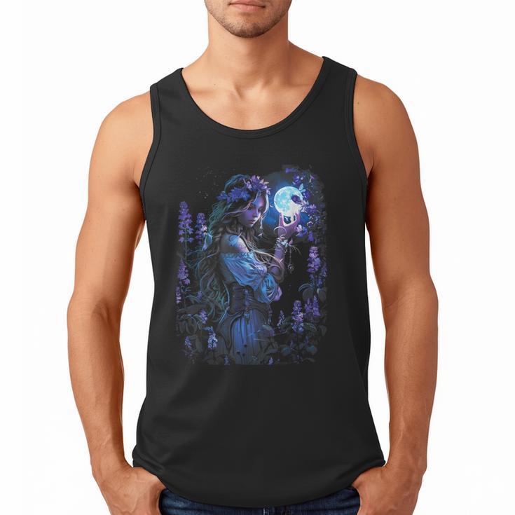 Book Fantasy Art Beautiful Elf Princess Fairy Men Tank Top