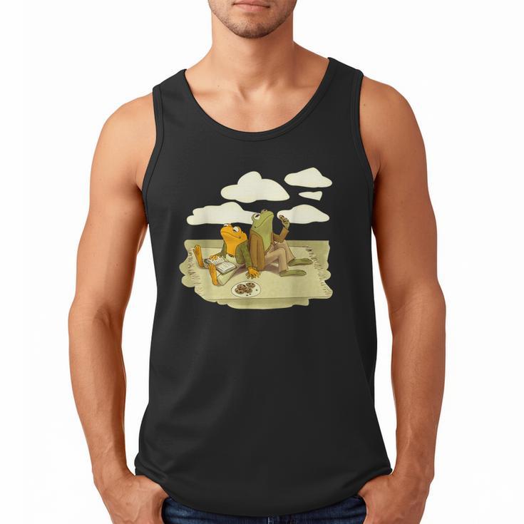 Book Frog Toad Vintage Book Frog Book Frog Reading Book Men Tank Top