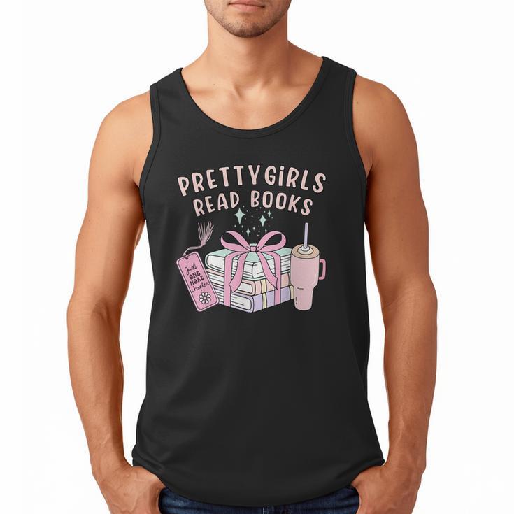 Book Lover's Pretty Girl's Read Books Men Tank Top