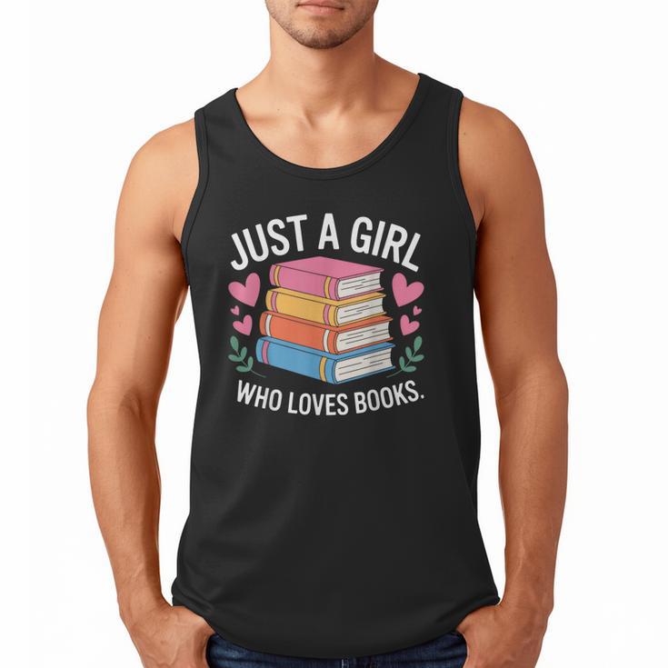 Book Nerd Just A Girl Who Loves Books Literary Enthusiast Men Tank Top