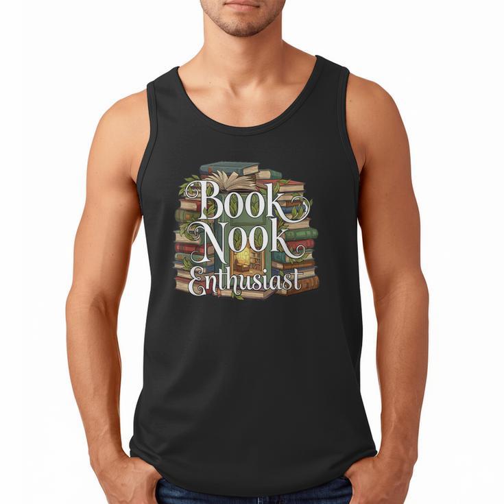 Book Nook Enthusiast Cozy Library Reader Collector Men Tank Top