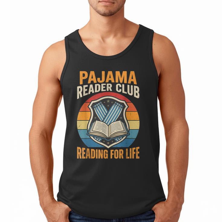 Book And Pajamas Reading Bedtime Men Tank Top