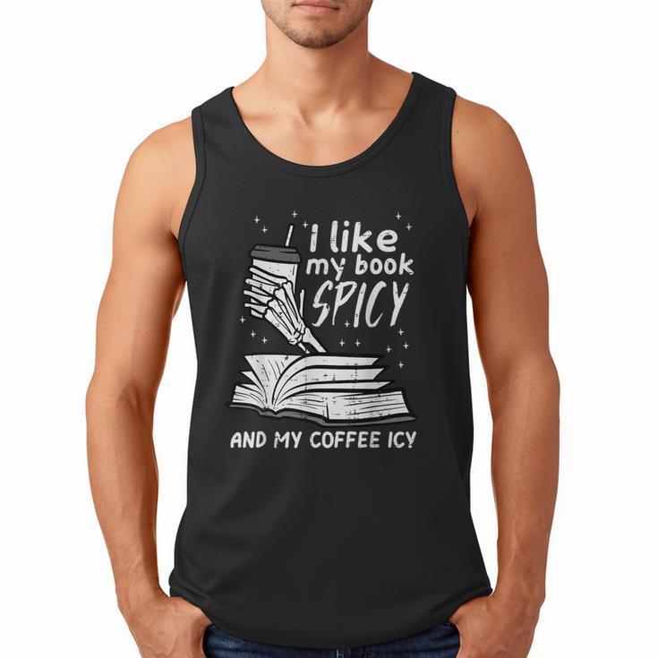 I Like My Book Spicy Read Reading Librarian Men Women Kids Men Tank Top