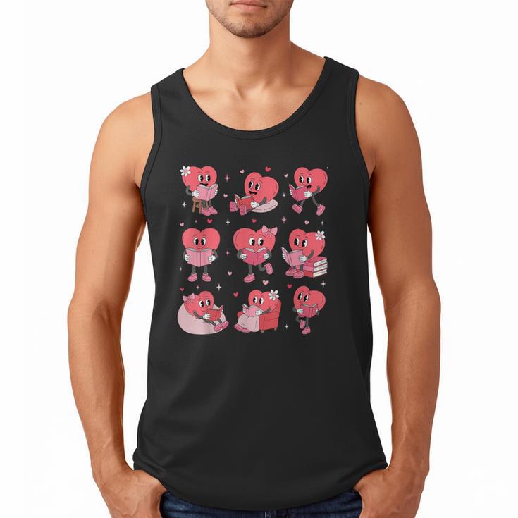 All Booked For Valentine Book Teacher Kids Girls Boys Men Tank Top