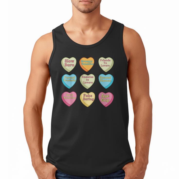 Bookish Romance Tropes Smut Reader Spicy Book Lover Men Tank Top