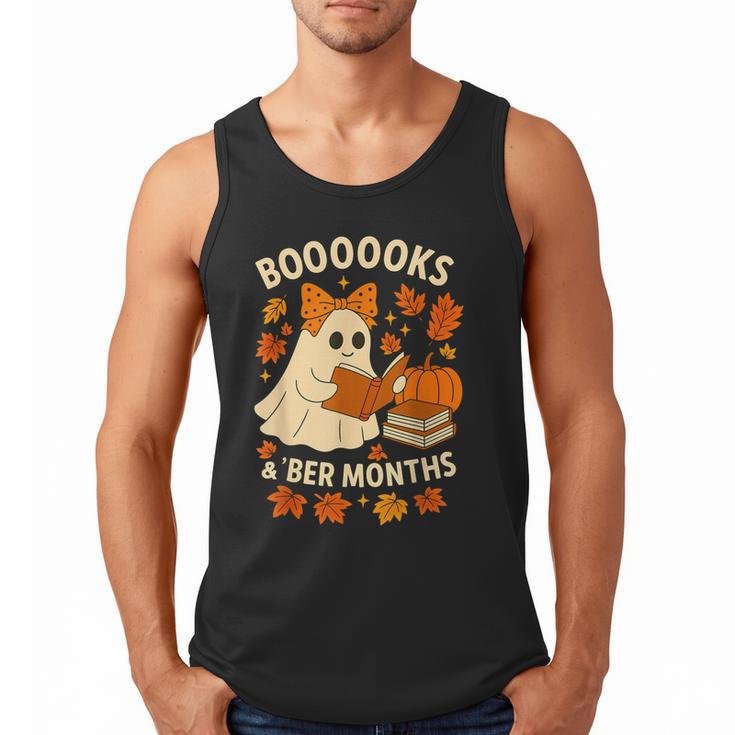 Books And BER Months Fall Librarian Reading Halloween Men Tank Top