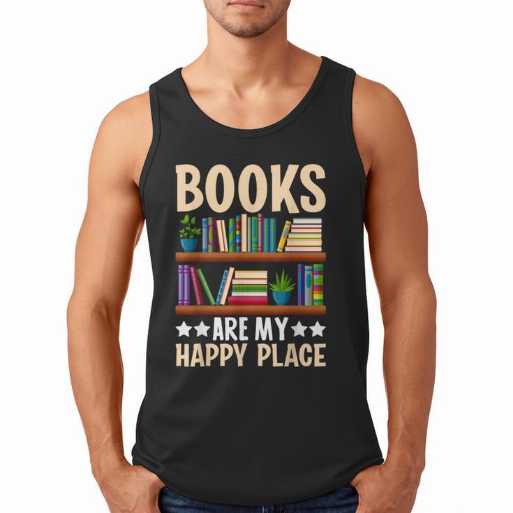 Books Are My Happy Place Men Tank Top