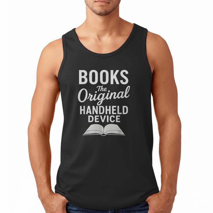 Books The Original Handheld Device – Reading Men Tank Top