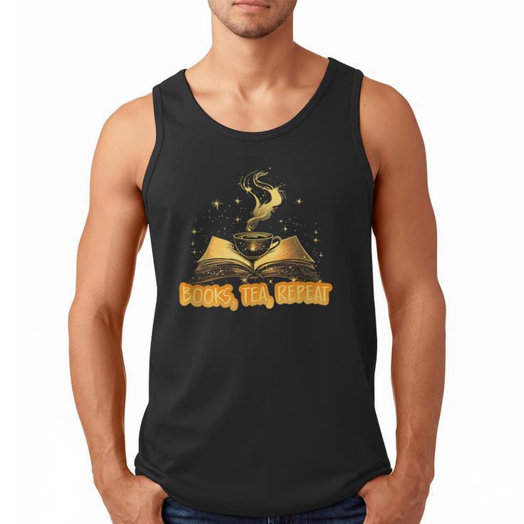 Books Tea Repeat Men Tank Top