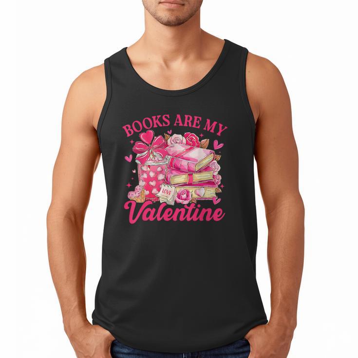 Books Are My Valentine Book Lover Heart Matching Party Men Tank Top