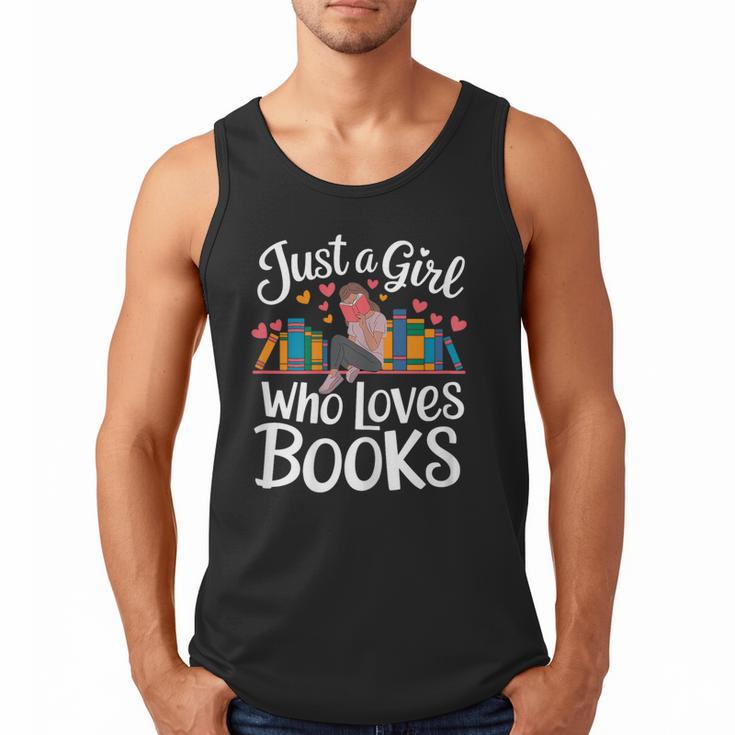 Bookworm Book Just A Girl Who Loves Books Men Tank Top