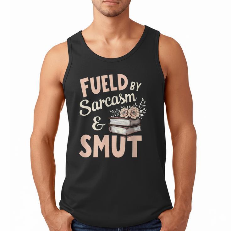 Bookworm Fueled By Sarcasm And Smut Book Reading Men Tank Top