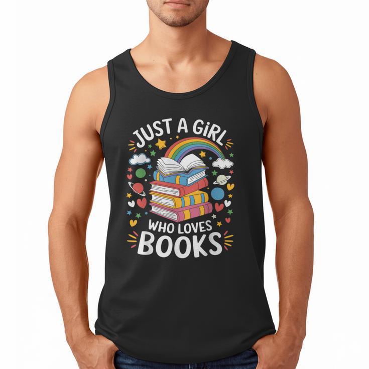 Bookworm Just A Girl Who Loves Books Men Tank Top