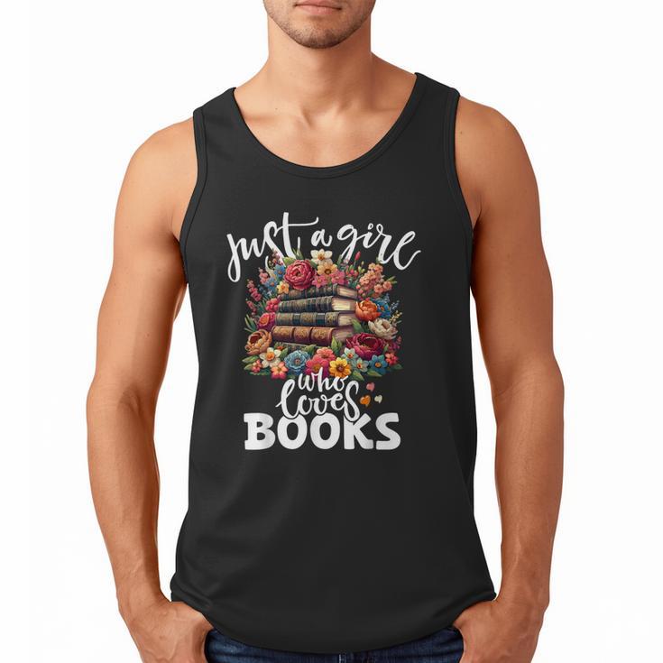 Bookworm For Women Just A Girl Who Loves Books Men Tank Top