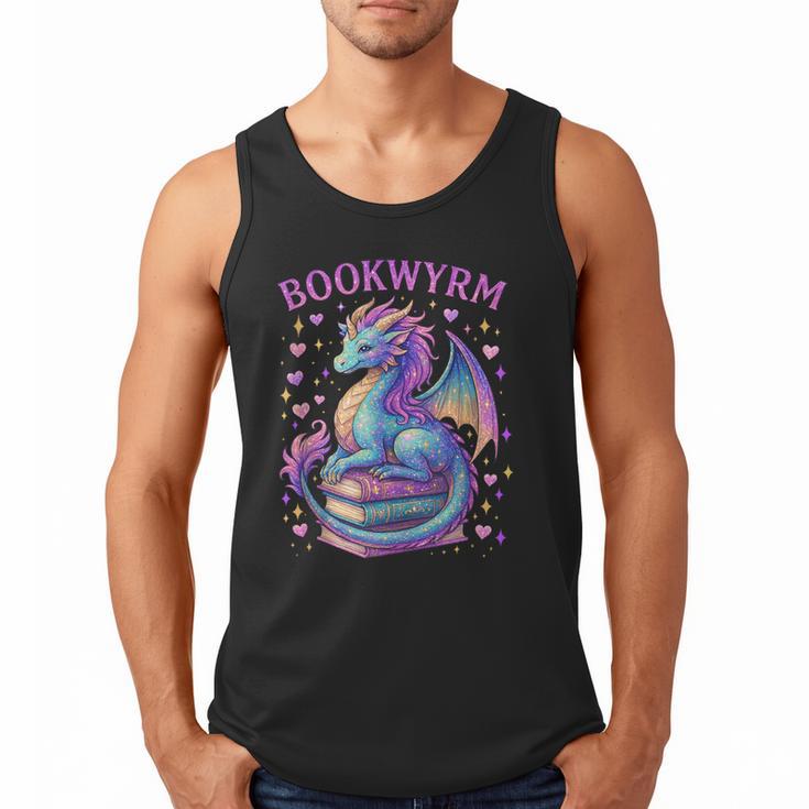 Bookwyrm Just a Girl Who Loves Dragons Books Dragon Reader Men Tank Top