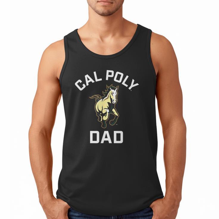 Cal Poly Mustangs Arched Dad Men Tank Top
