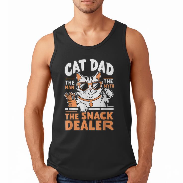 Cat Dad The Man The Myth The Snack Dealer Men Tank Top