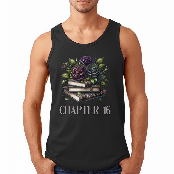 Chapter 16 16th Birthday Girls Book Lovers Gothic Flowers Men Tank Top