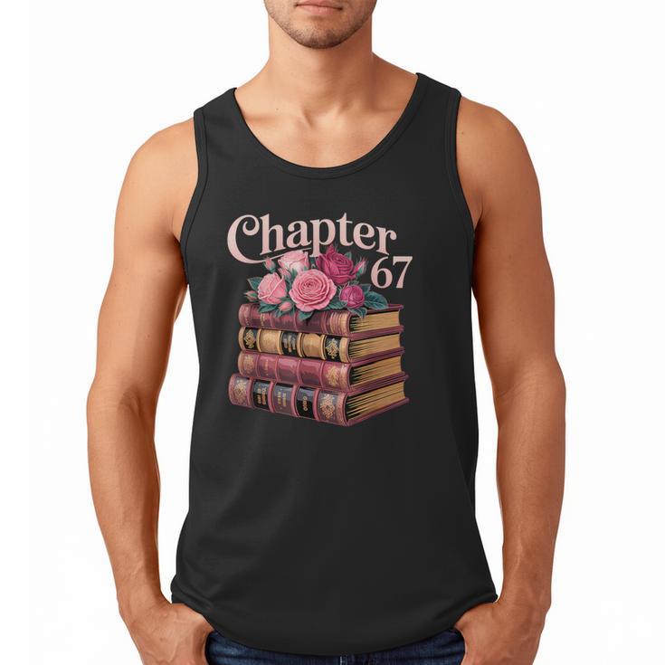 Chapter 67 Floral Book Stack Men Tank Top