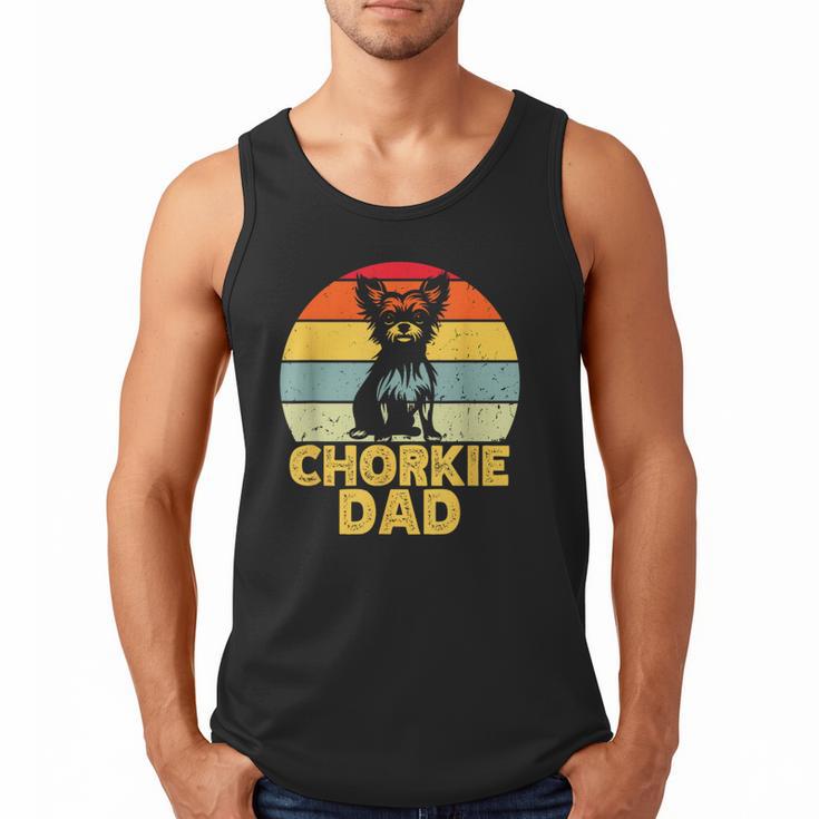 Chorkie Dad Retro Sunset Chihuahua Yorkie Mix Lover Men Tank Top