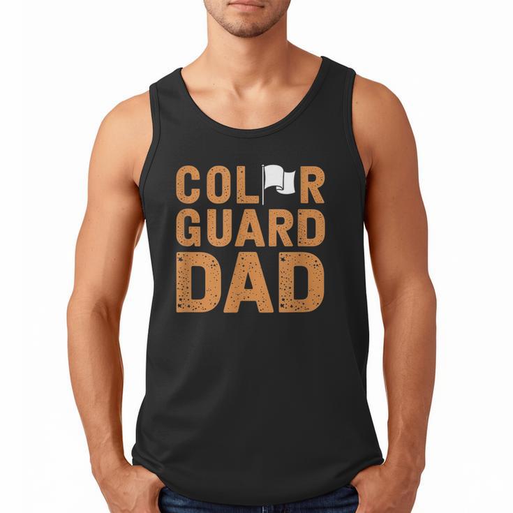 Color Guard Dad Flag Flipping Father Men Tank Top