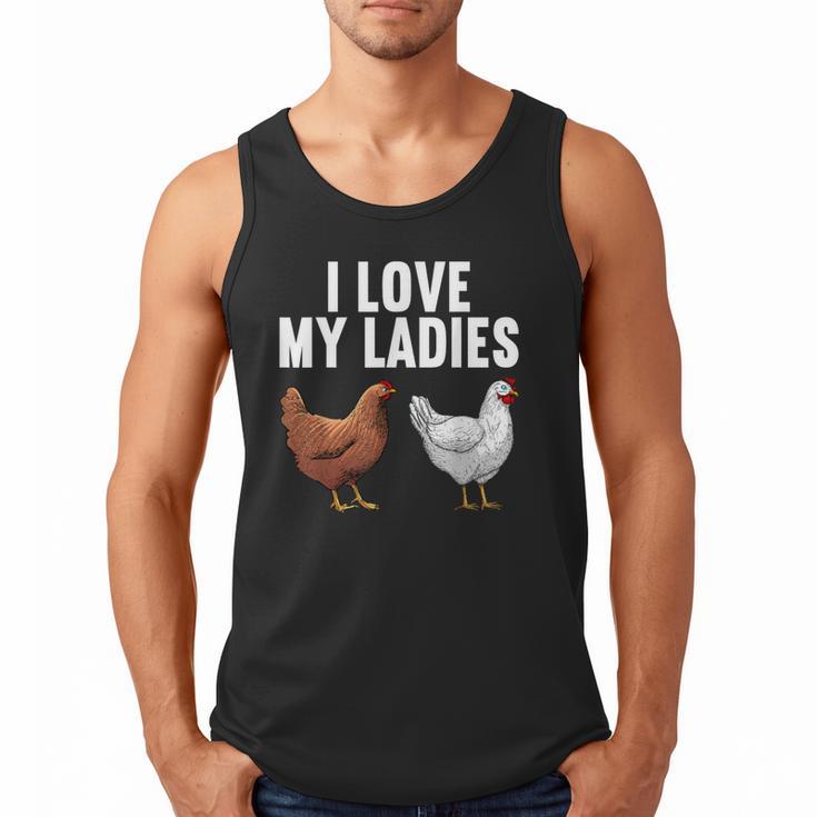 Cool Chicken Art For Men Women Dad Rooster Chicken Farmer Men Tank Top