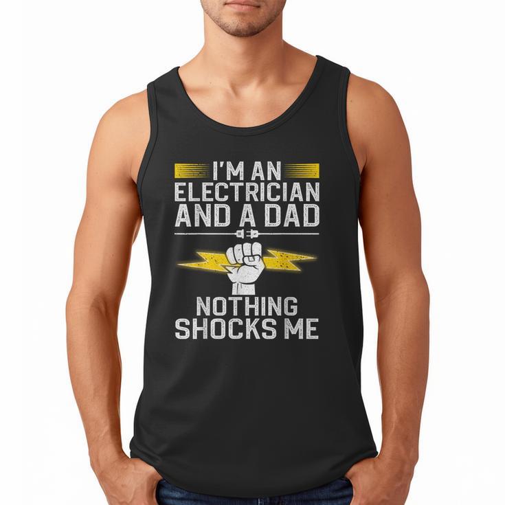Cool Electrician For Men Dad Professional Electrician Men Tank Top