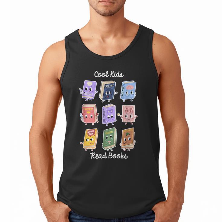 Cool Kids Read Books Apparel Men Tank Top