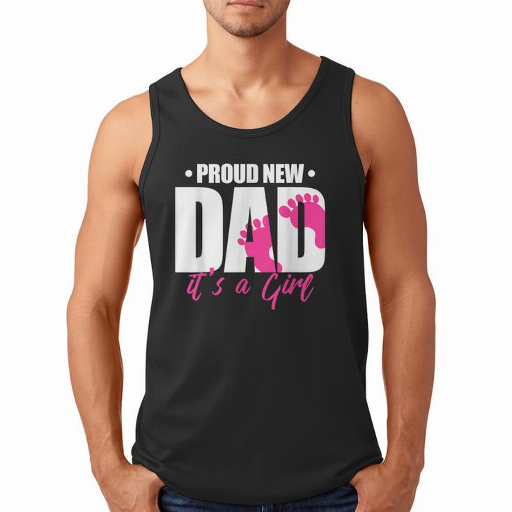 Cool Parent Apparel Proud New Dad It's A Girl Classic Fit Short Sleeve Crew Neck T-Shirt Small Men Tank Top