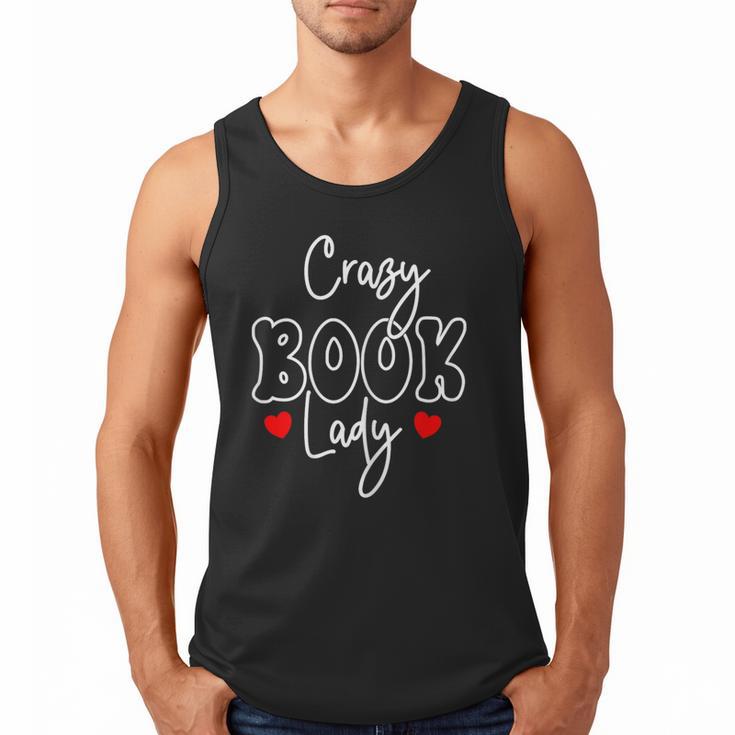 Crazy Book Lady Men Tank Top