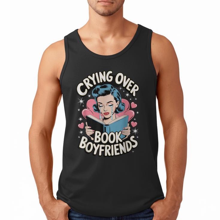 Crying Over Book Boyfriends Men Tank Top